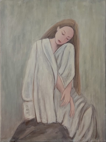Anna, acrylic on canvas, 9x12