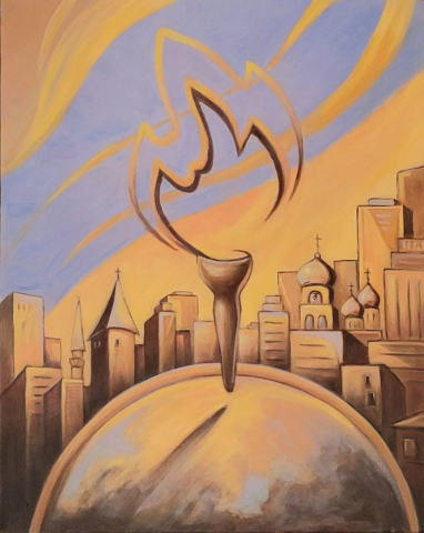 Faith, acrylic on canvas, 16x20
